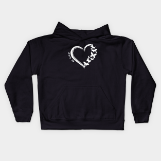 Be Kind Kids Hoodie - Heart Butterfly Be Kind by Nabshirts